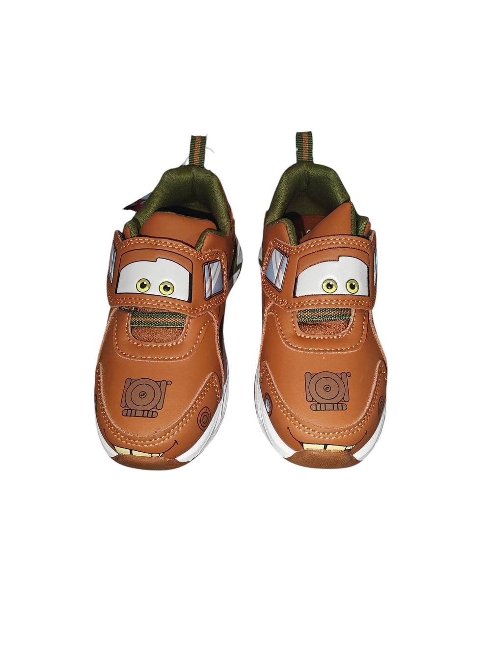 Disney Pixar Cars Tow Mater Toddler Velcro Character Sneakers 10c New